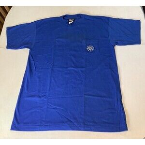 Vintage Marlboro Make The Run Ski Snow T-Shirt Size XL 100% Cotton Blue Made USA